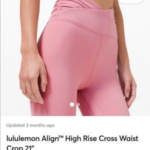 lululemon Align™ High Rise Cross Waist Crop 21"